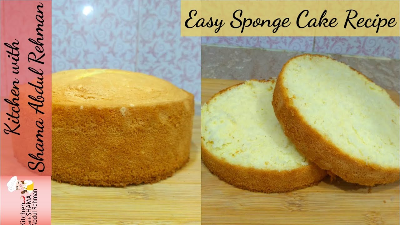 Sponge cake | Basic sponge cake | Vanilla sponge cake | Kitchen with Shama Abdul Rehman