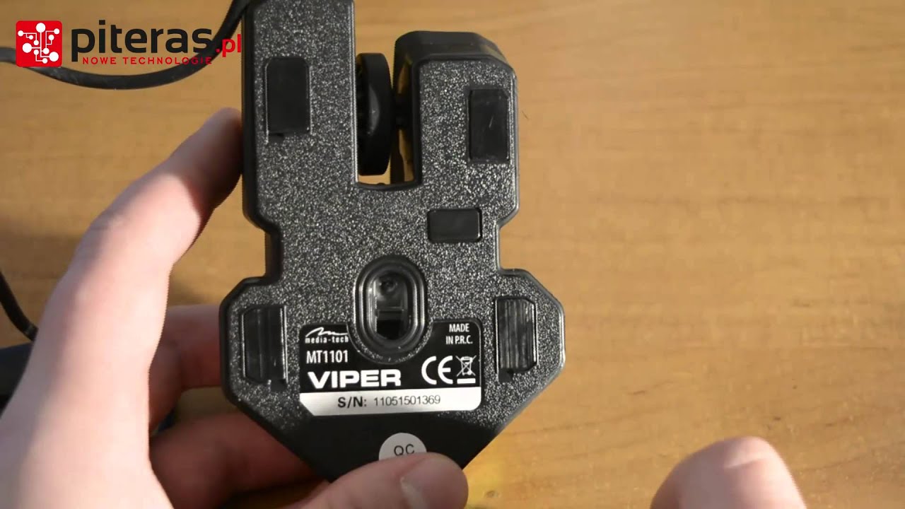 Media-Tech VIPER - MT-1101 - Budżetowa myszka dla gamer'&oacute;w - Rozpakowanie PL