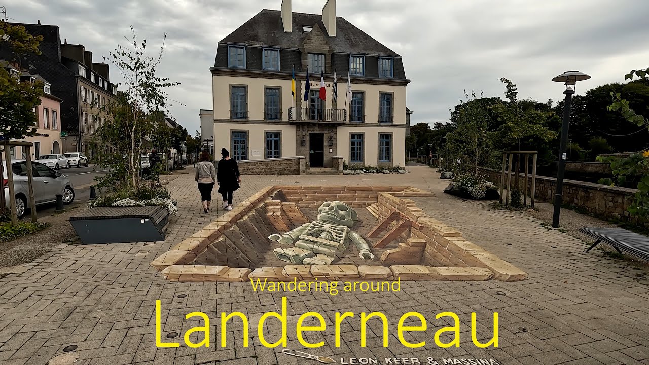 Wandering around Landerneau, Finistère department Brittany France. A taste of this fascinating town