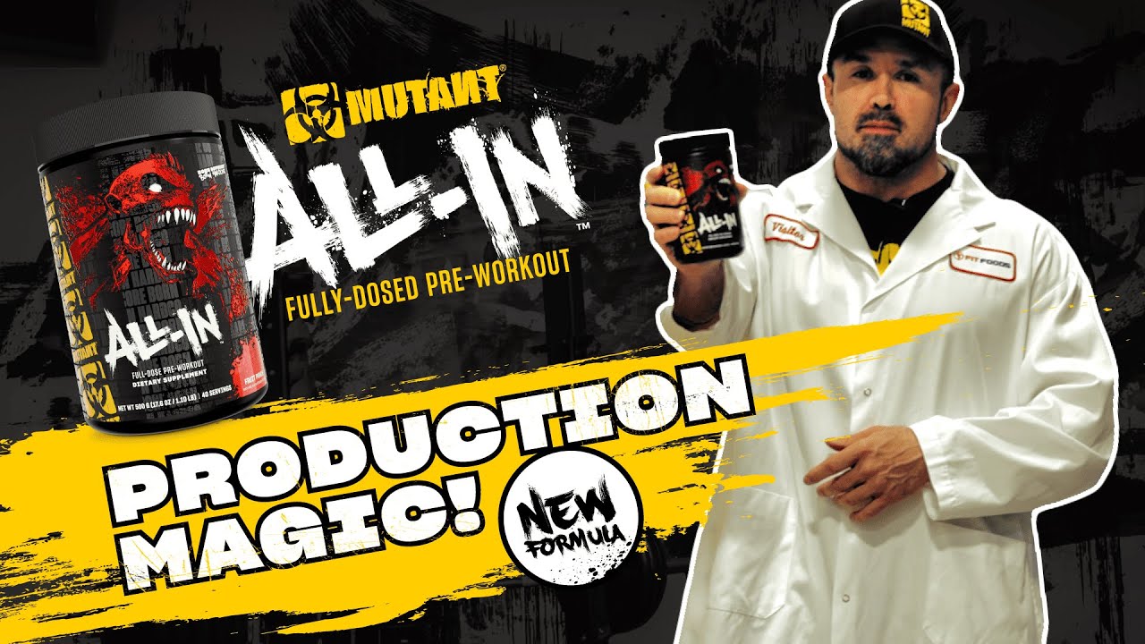 Как производится предтренировочный комплекс MUTANT ALL-IN с участием Большого Рона Партлоу
