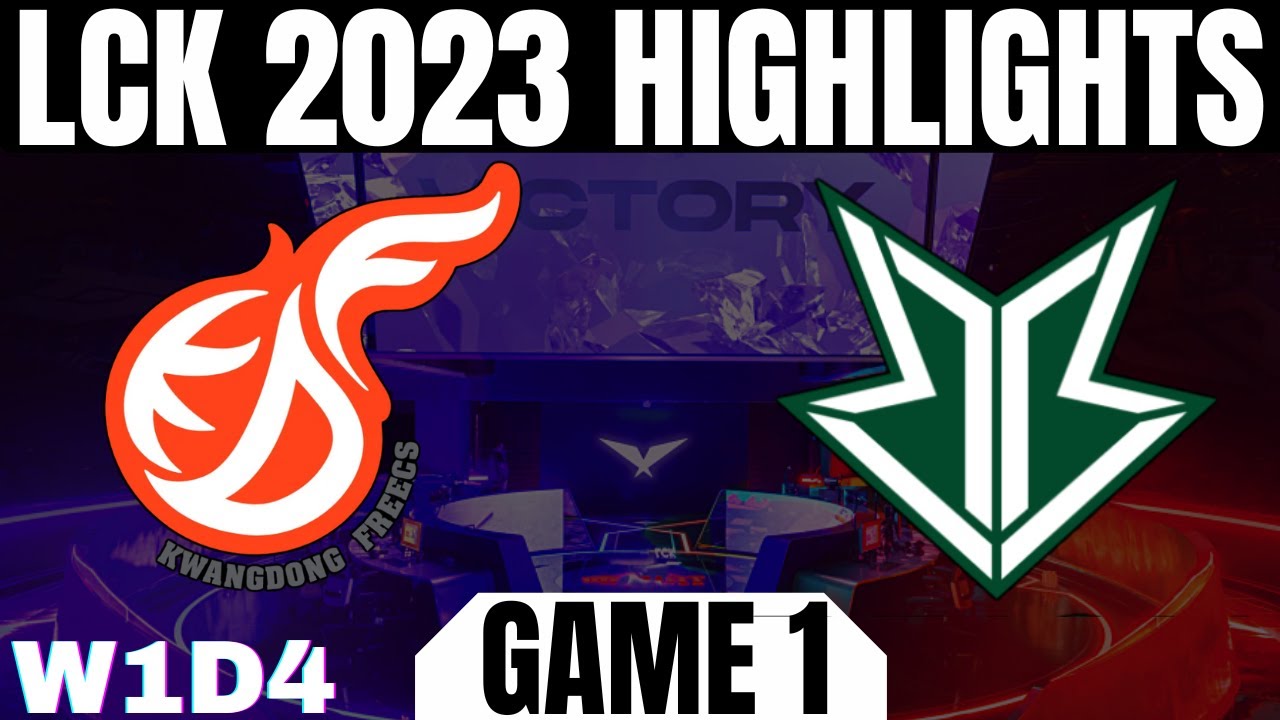 KDF vs BRO Highlights Game 1 | LCK Spring 2023 W1D4 Kwangdong Freecs vs BRION | LCK Highlights