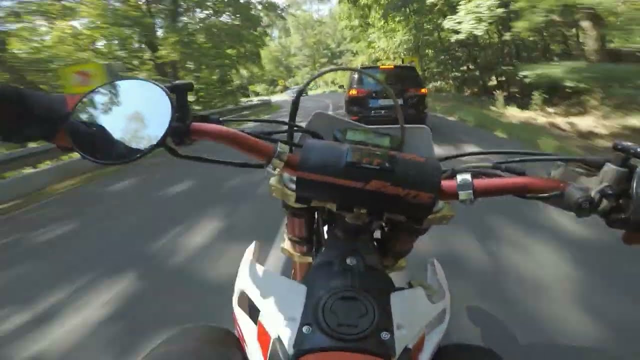 Fantic Competition 125 vs. Aprilia sx 125/ raw sound without wind/ x-racing/ arrow