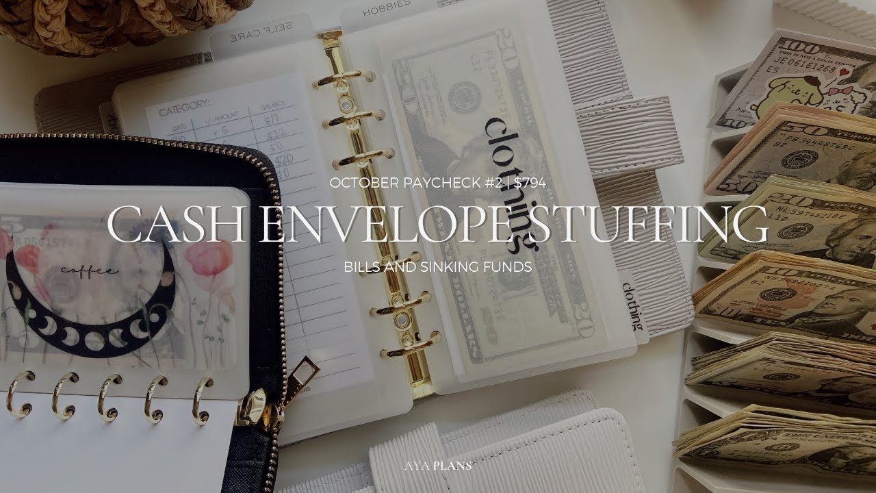 Cash Envelope Stuffing | $794 | October Paycheck #2
