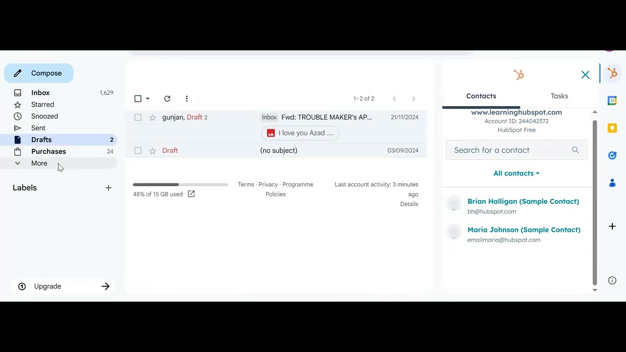 📧 Gmail + HubSpot Integration | Complete Demo (Emails, Contacts, Tasks & Meetings)