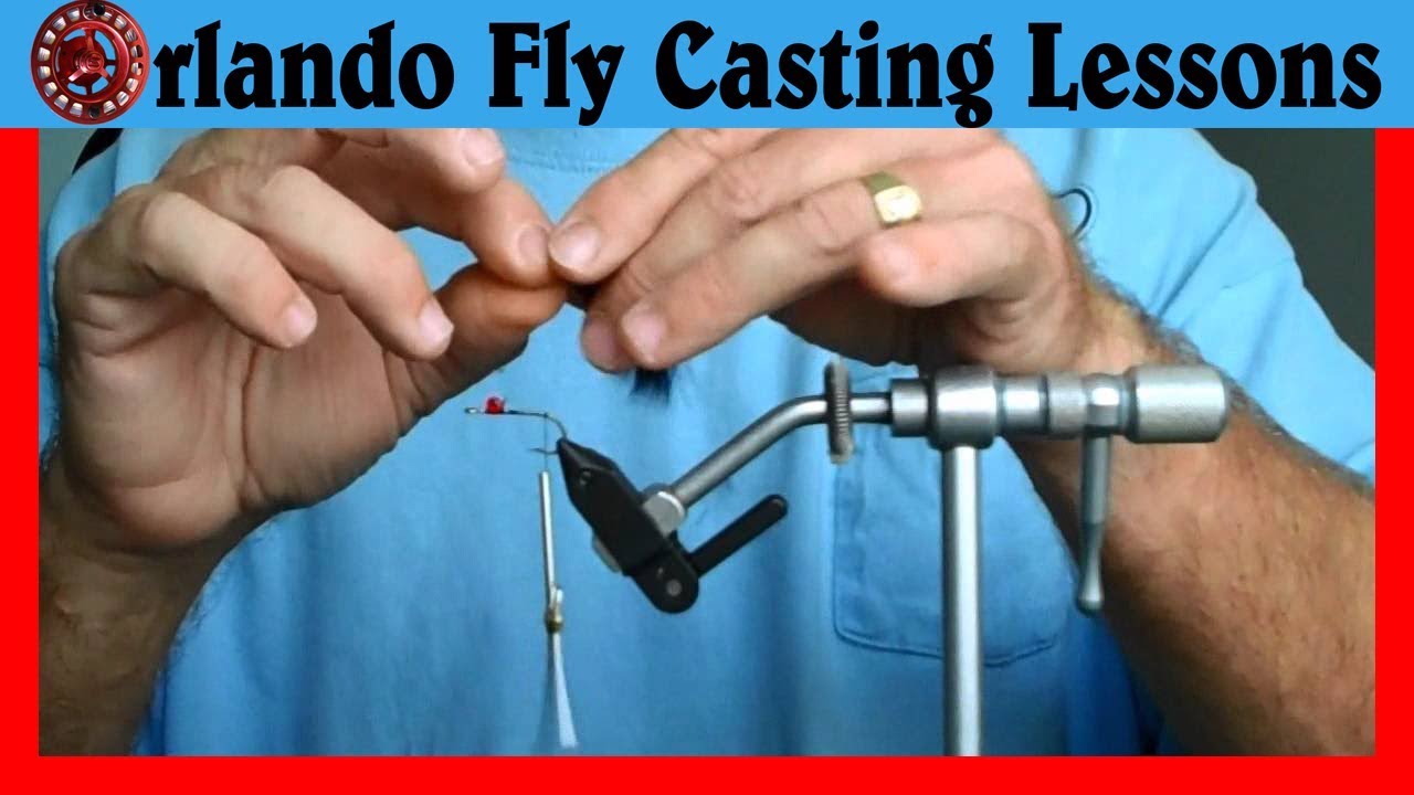 Saltwater Fly Tying - Simple Redfish Fly - Black Redfish Worm