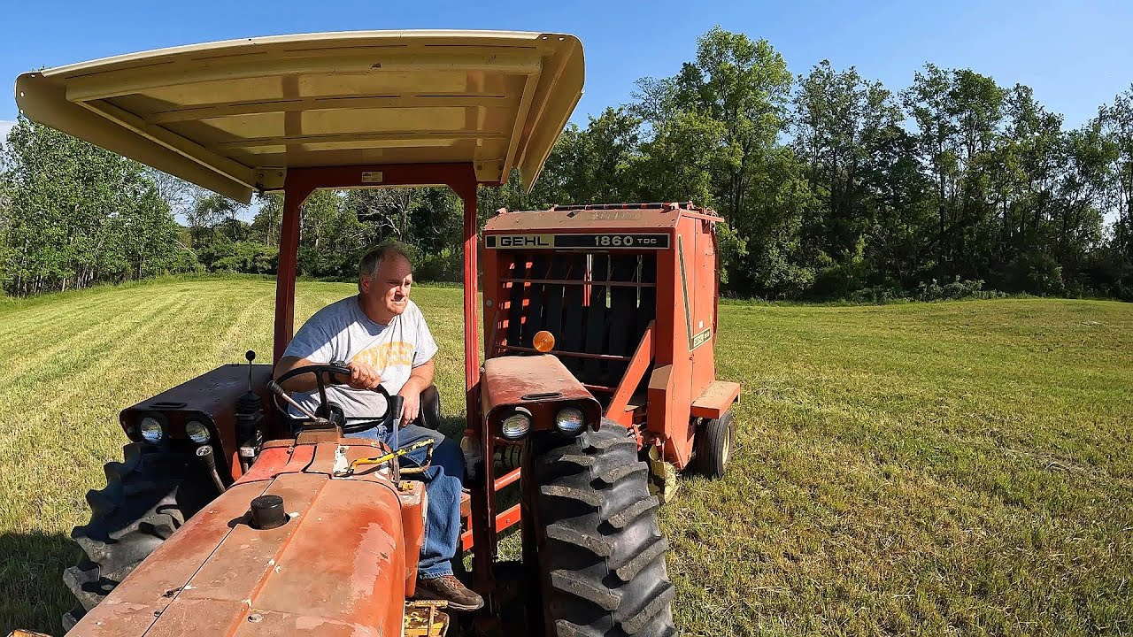 Baling Hay with the Farmall 756 and 656 Diesels