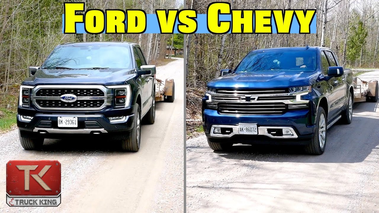 Ford F-150 2021 года против Chevy Silverado — тестируем буксировку, транспортировку и расход топл...