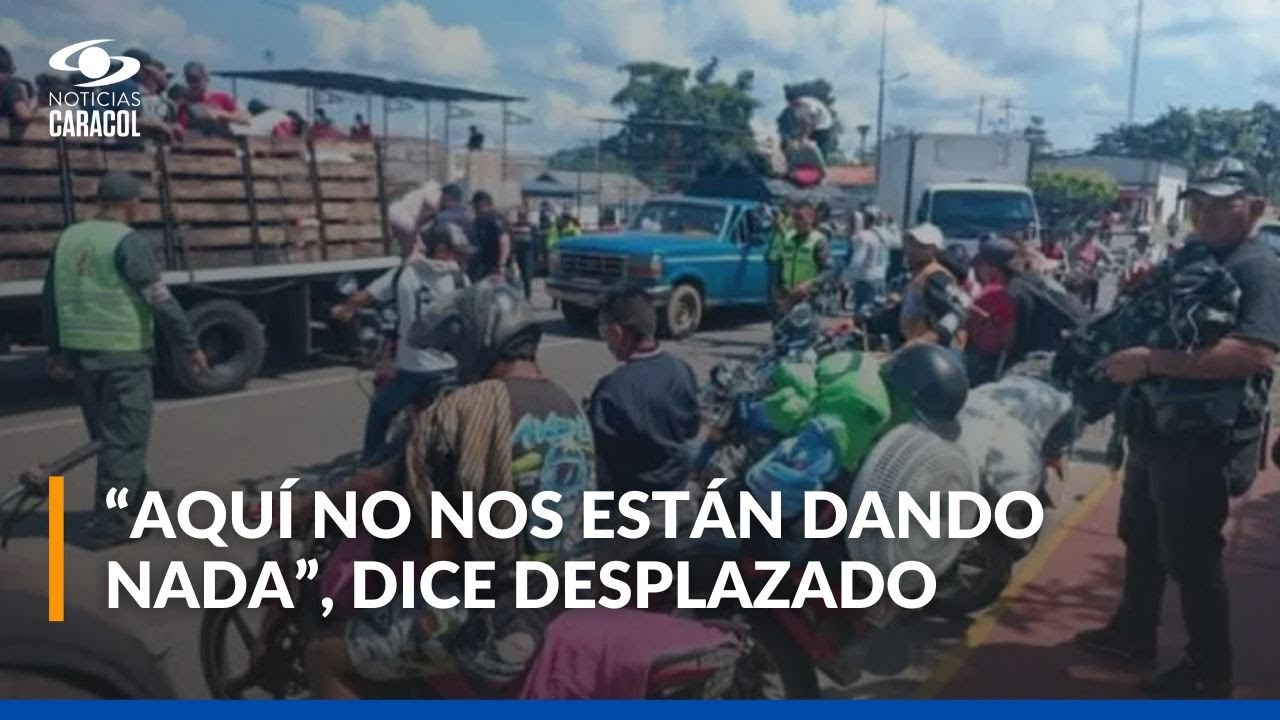 Decenas de desplazados retornan a sus hogares en el Catatumbo porque carecen de ayudas