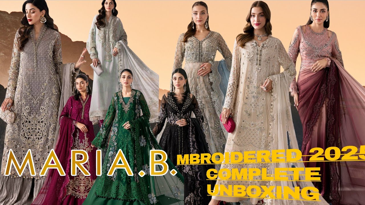 Maria b Mbroidered Unstitched Wedding Collection 2025 | Complete Unboxing | 100% Original  #mariab