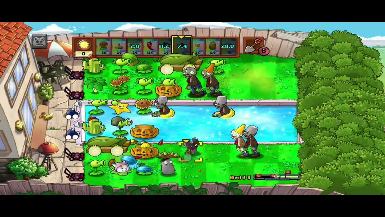 Plantas vs zombies  las plantas ramdos parte 2 odió al carrito y deportitas y el grande 