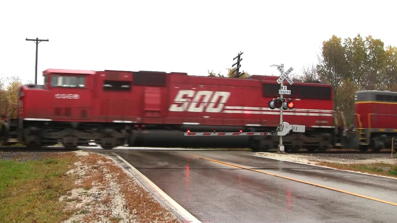 Freight Train in the Rain