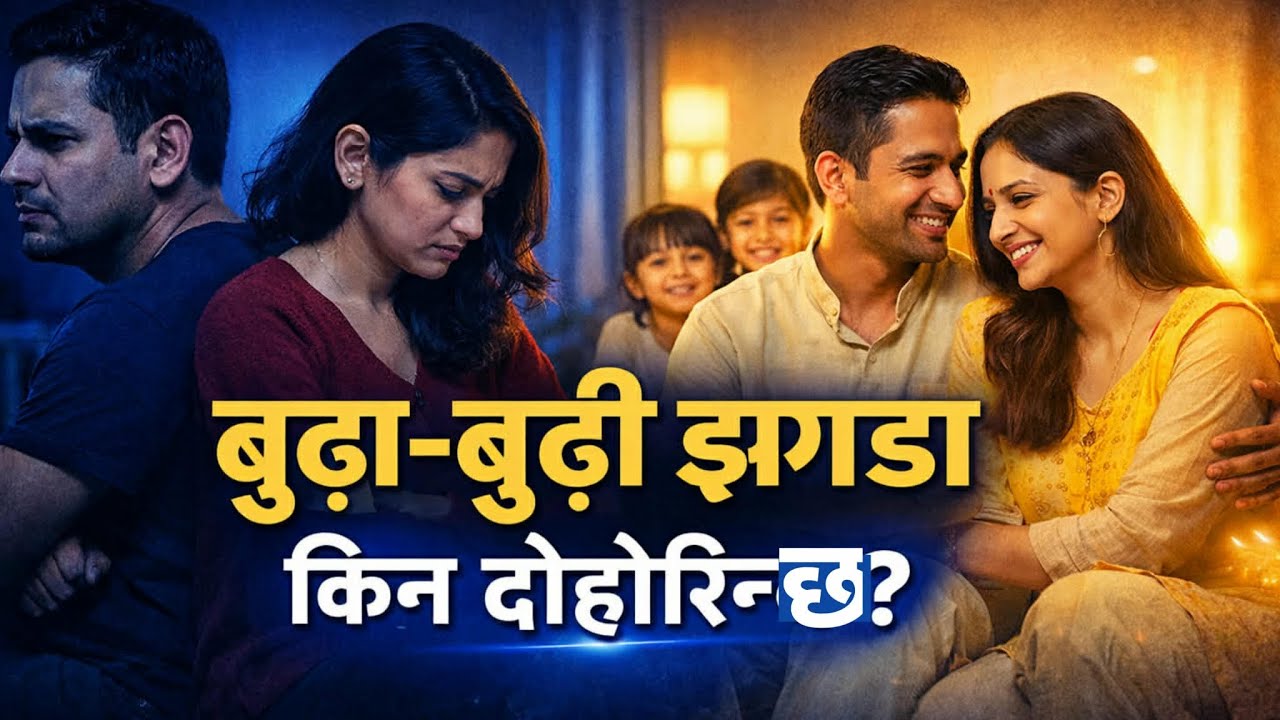 बुढा–बुढी घर झगडा किन हुन्छ ?परिवारमा मेल कसरी बन्छ ? | आकर्षणको नियम (Law of Attraction Nepali)