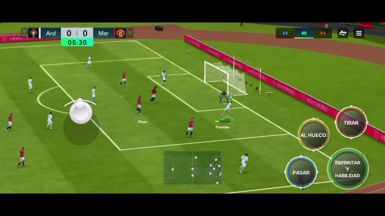 Jugando fc mobile