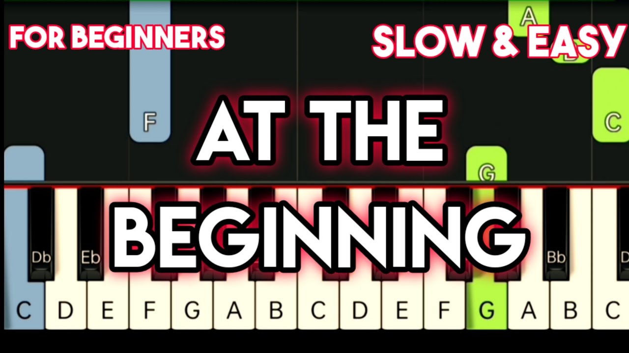 RICHARD MARX - AT THE BEGINNING | SLOW & EASY PIANO TUTORIAL