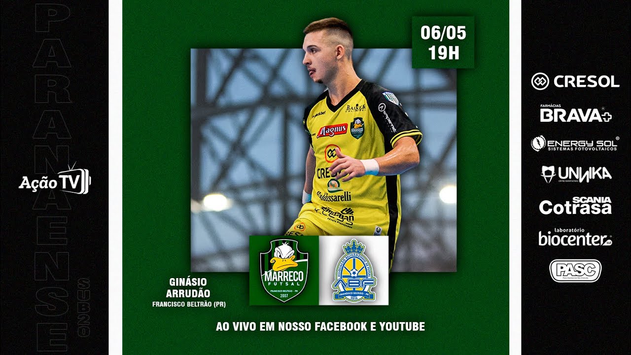 MARRECO X ABF - 2ª R - CAMPEONATO PARANAENSE DE FUTSAL SUB-20 2024