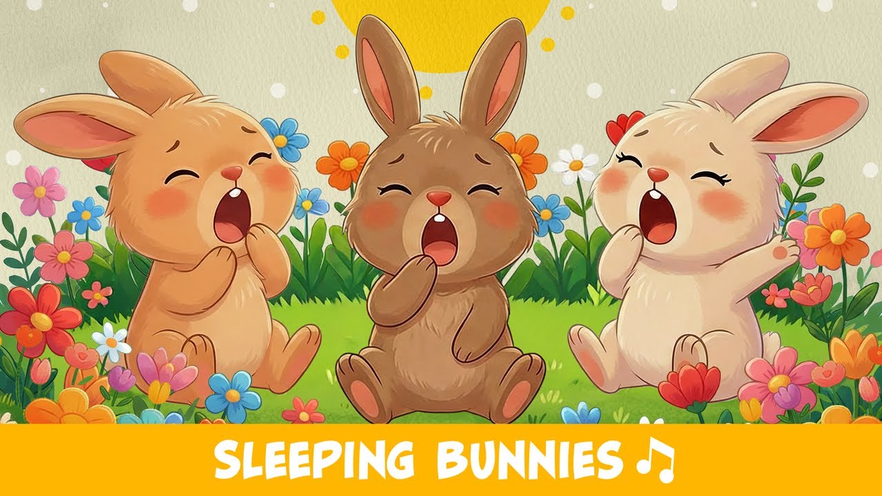 Sleeping Bunnies - Nursery Rhyme - Quack And Clap 🎵🐰🙂