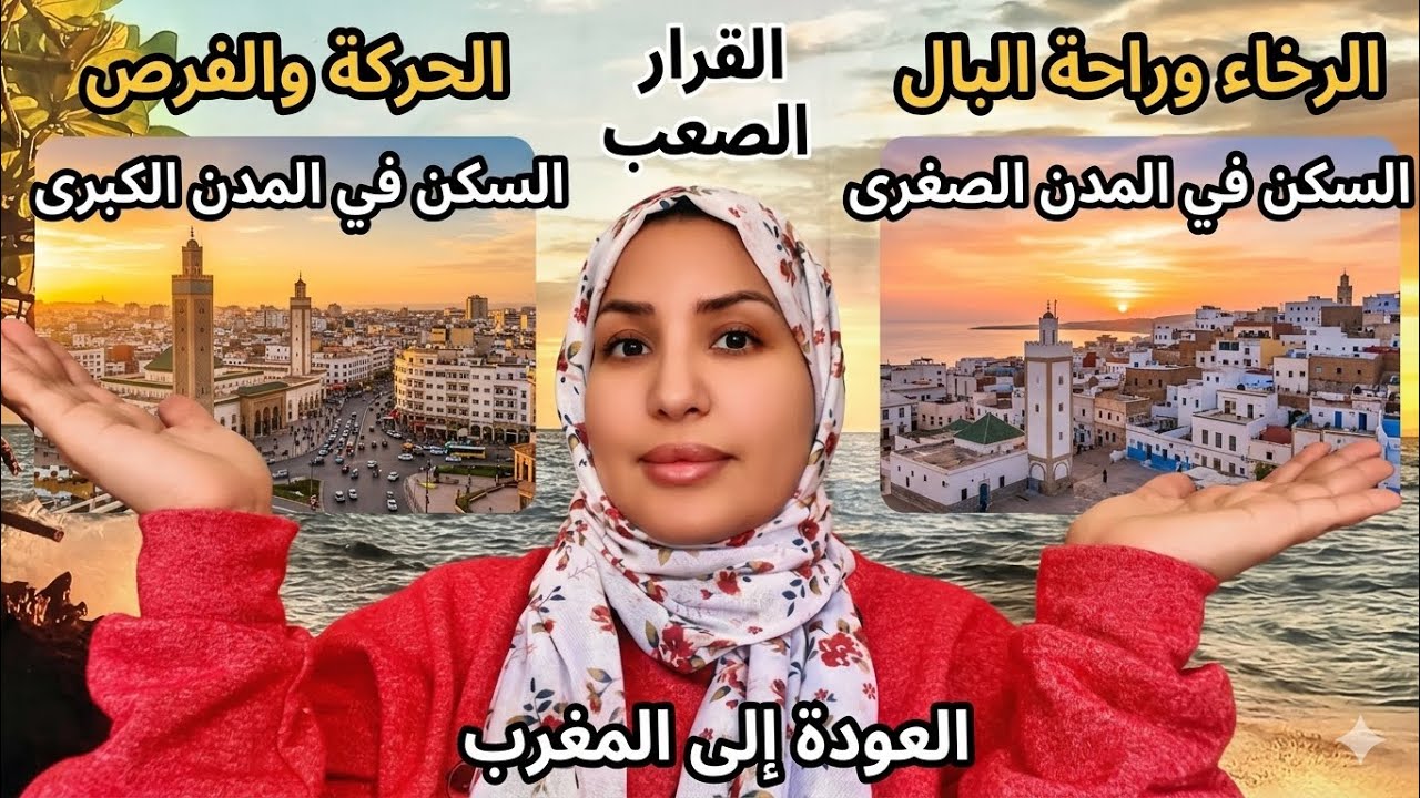 فين تسكنو ملي ترجعو للمغرب؟ 🏠 صدمة المدن الكبرى vs راحة المدن الصغرى.. شنو اختاريت أنا؟