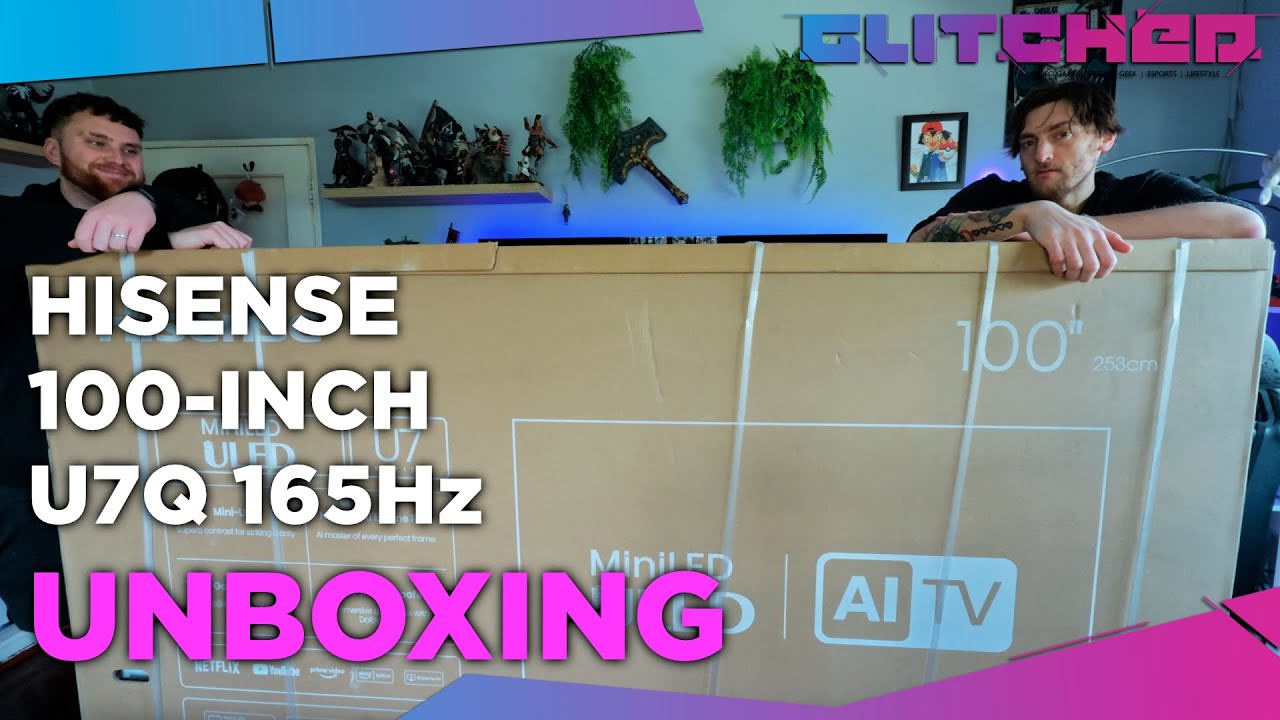 Hisense 100-inch U7Q 165Hz Gaming TV Unboxing + Setup