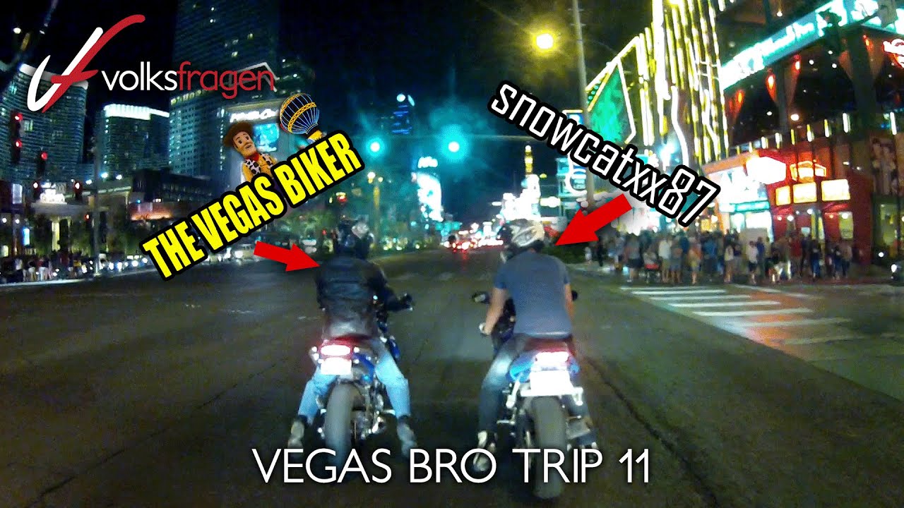 Riding Las Vegas Strip w/ TheVegasBiker and snowcatxx87 | Vegas Bro Trip Part 11