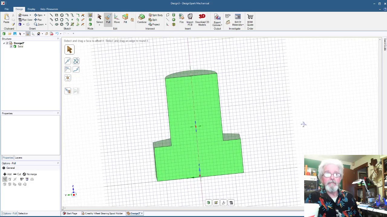 Making threads in DesignSpark Mechanical - tutorial