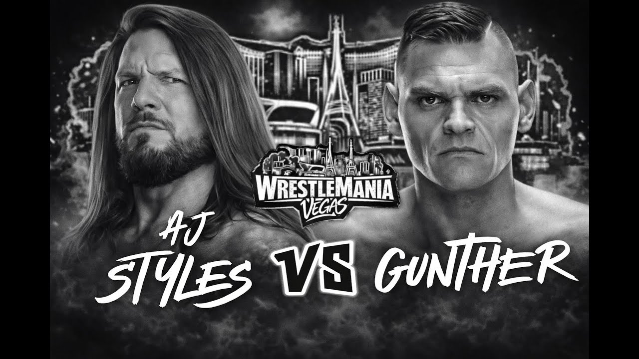 AJ Styles vs Gunther | Hard-Hitting Singles Match | WWE 2K25