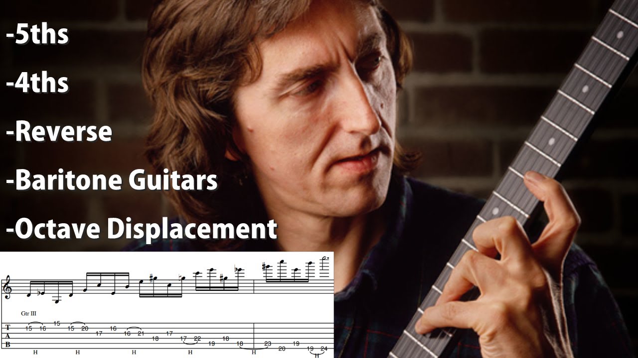 The history of Allan Holdsworth's tunings w/ examples