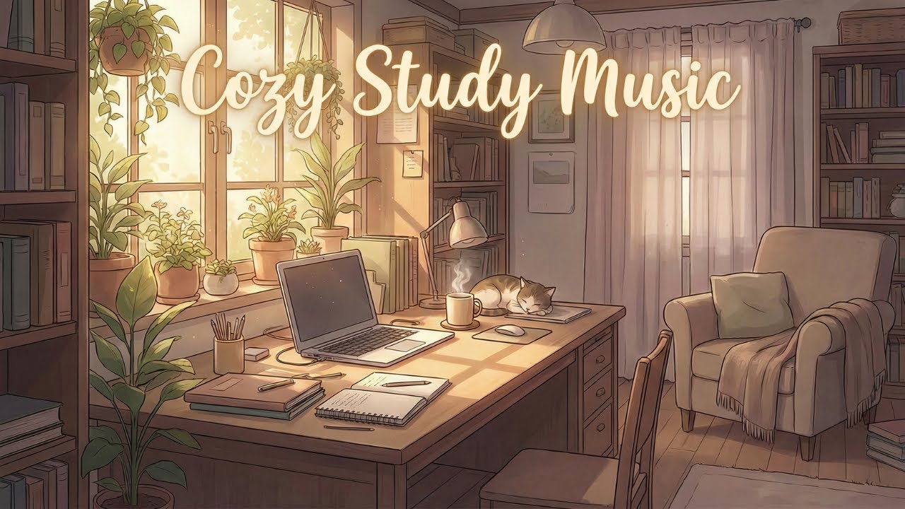 Cozy Study Music ☕ Deep Focus, No Lyrics (1 Hour Session)