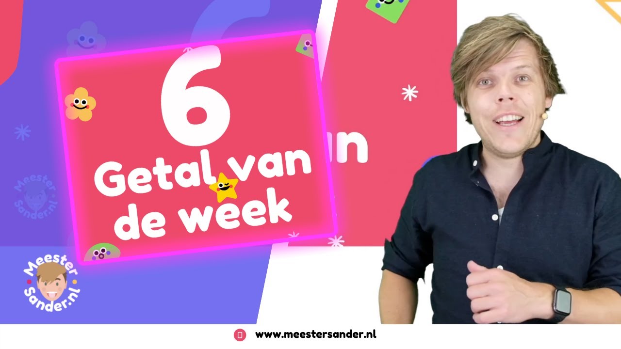 Bewegend leren - Getal van de week - 6 - Maandag