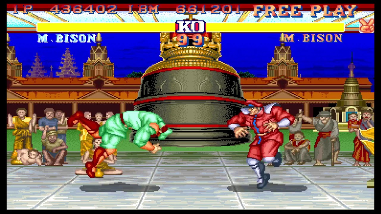 Street Fighter 2 Champion Edition Arcade ibm Game Difficulty 1234567 (8) Game Pad