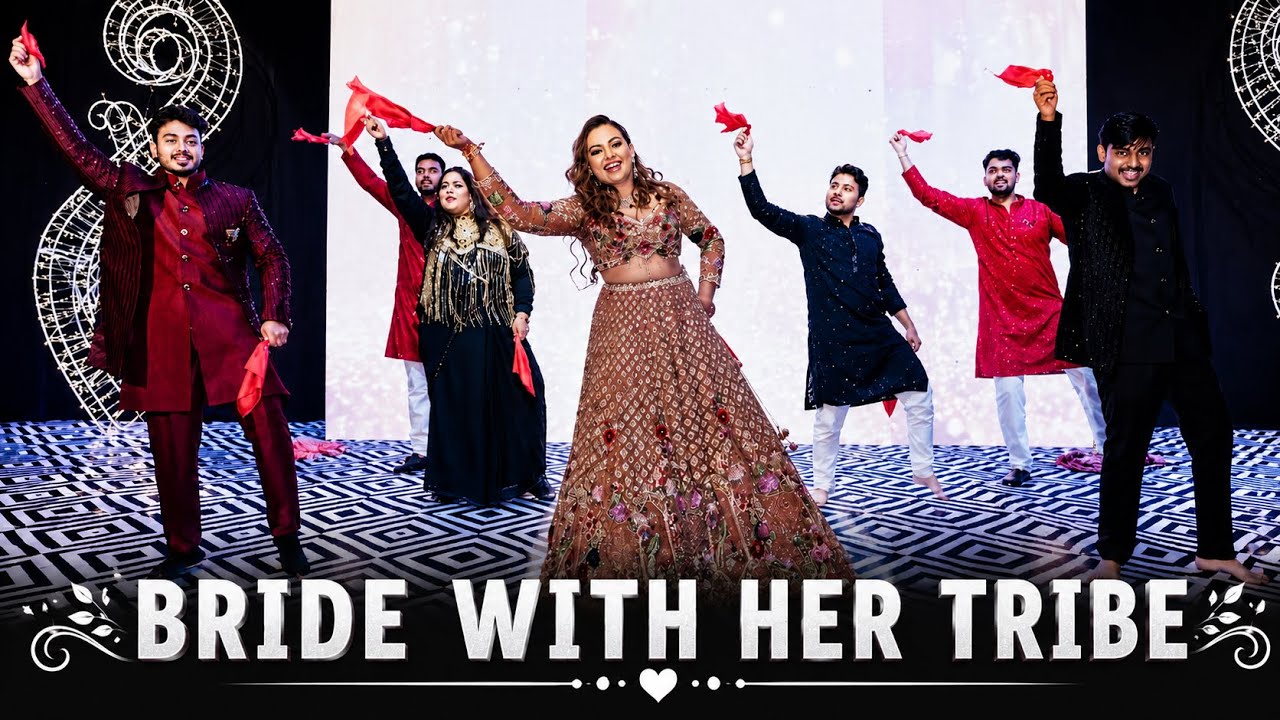 Bride & Her Friends Dance | Bride Squad Dance💕#aayinai #badtameezdil #twist #nrityakaladancestudio