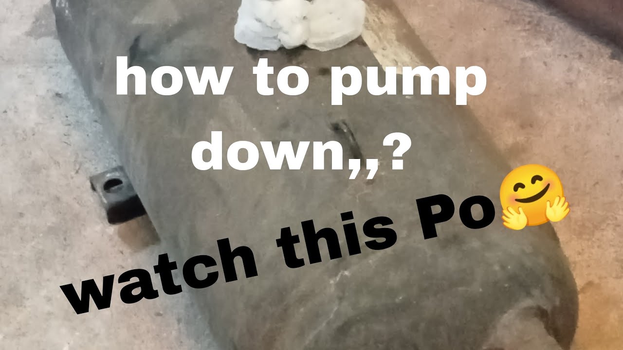 Koppel 3tr.floor mounted,how to pump down! tutorial