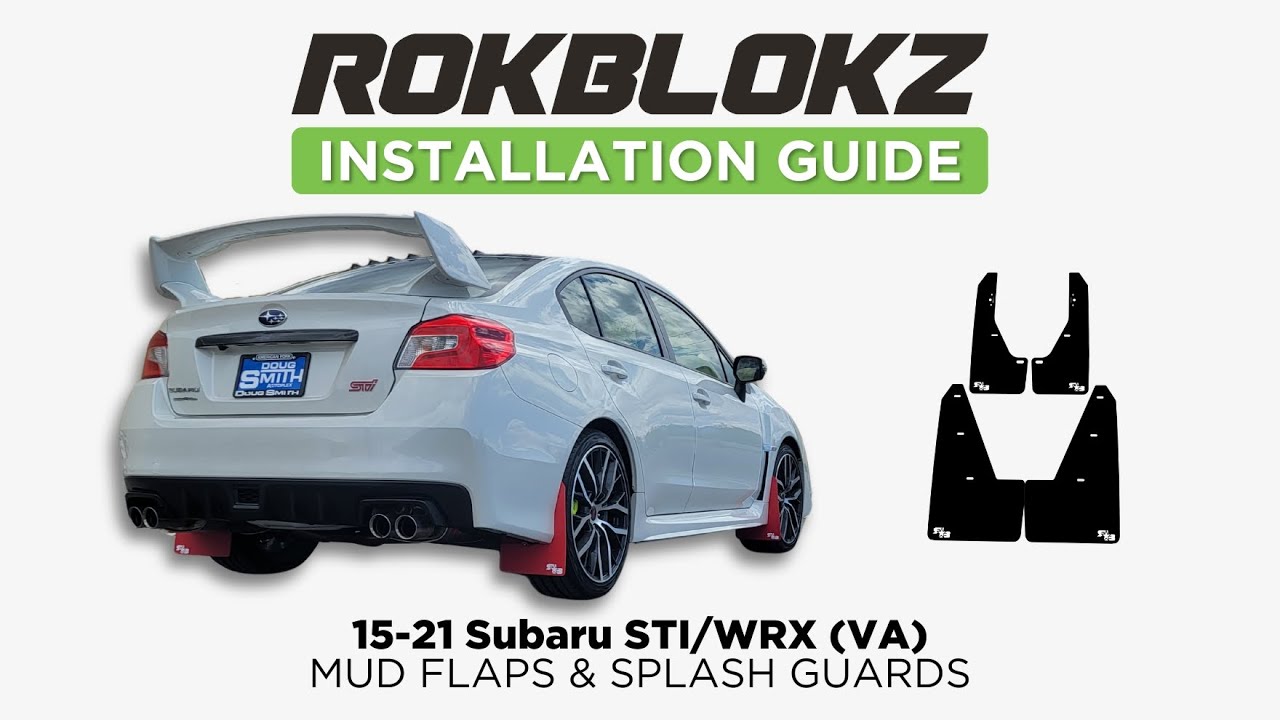 Установка брызговика Rokblokz на Subaru WRX и STI 2015-2021 годов