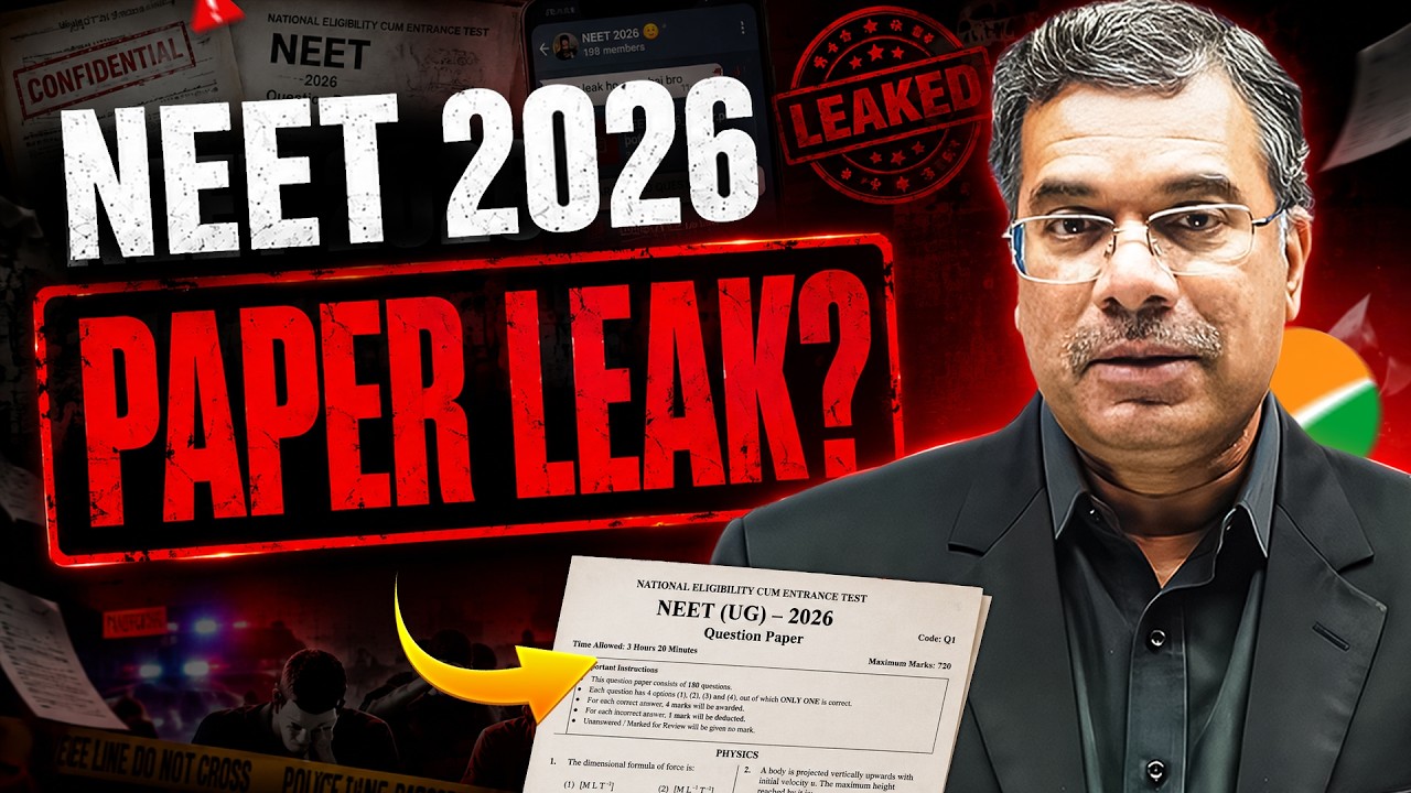 Экзамен NEET отменен 😱 | Утечка экзаменационных заданий NEET UG 2026: полная история 🚨 | Будет ли...