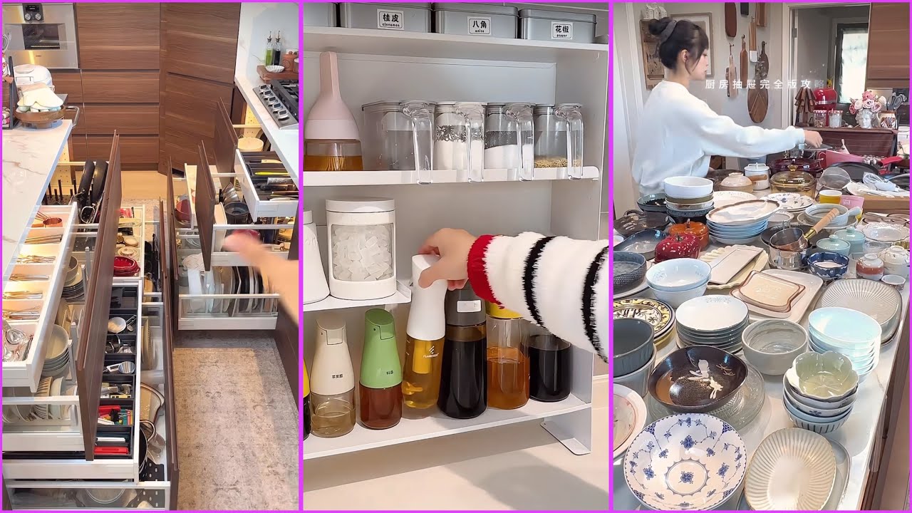 Kitchen Accessories Organization 🎀 | Kitchen Items Restocking And Refill✨