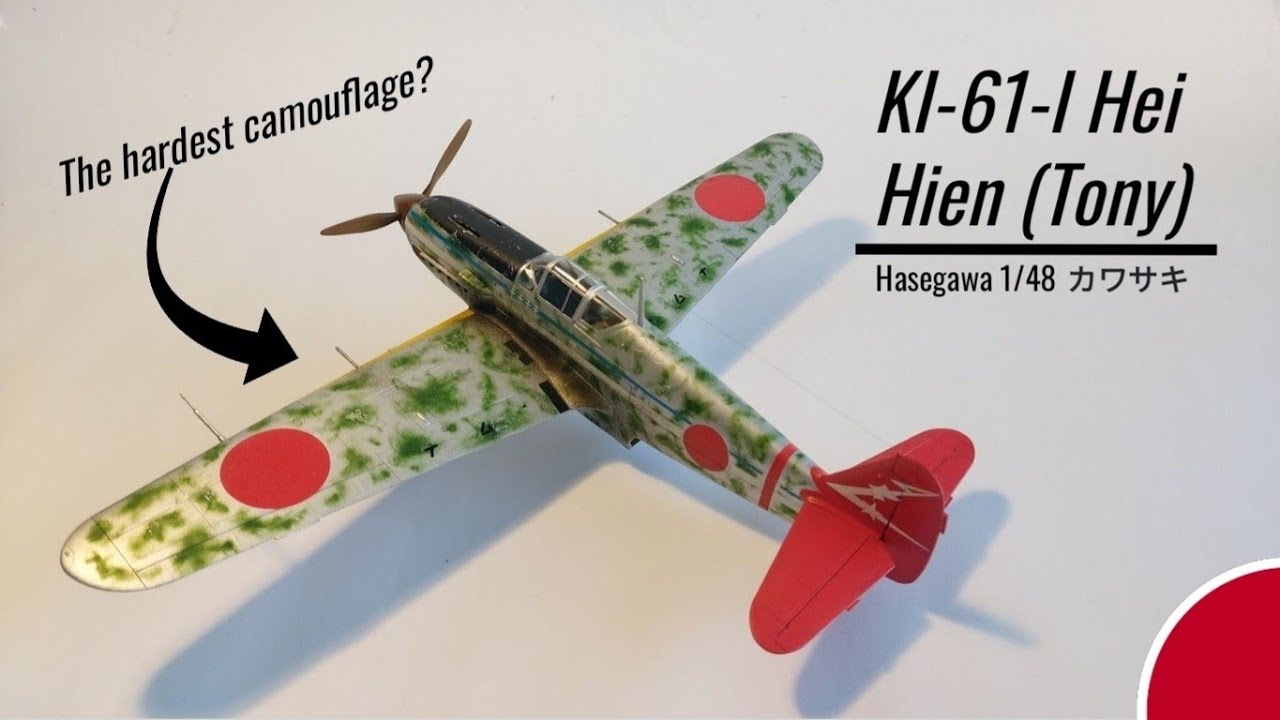 The hardest camouflage? | Hasegawa 1/48 Ki-61-I Hei Hien (tony) full build