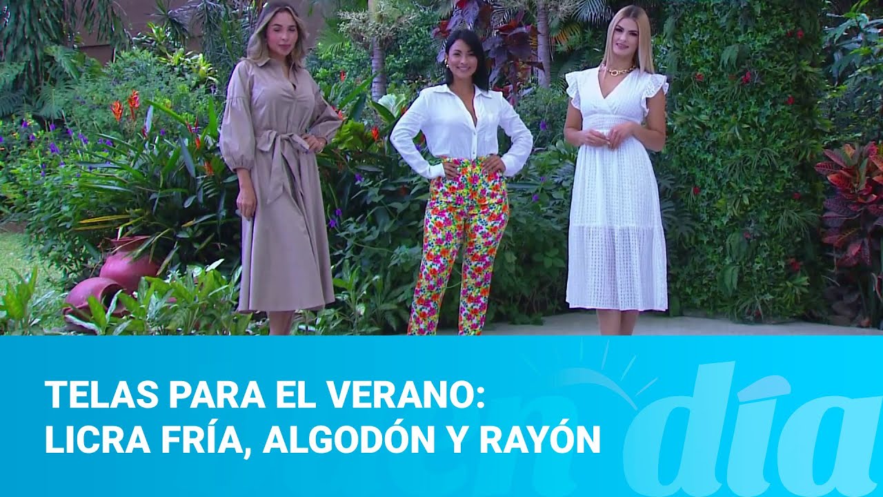 Telas para el verano: licra fría, algodón y rayón