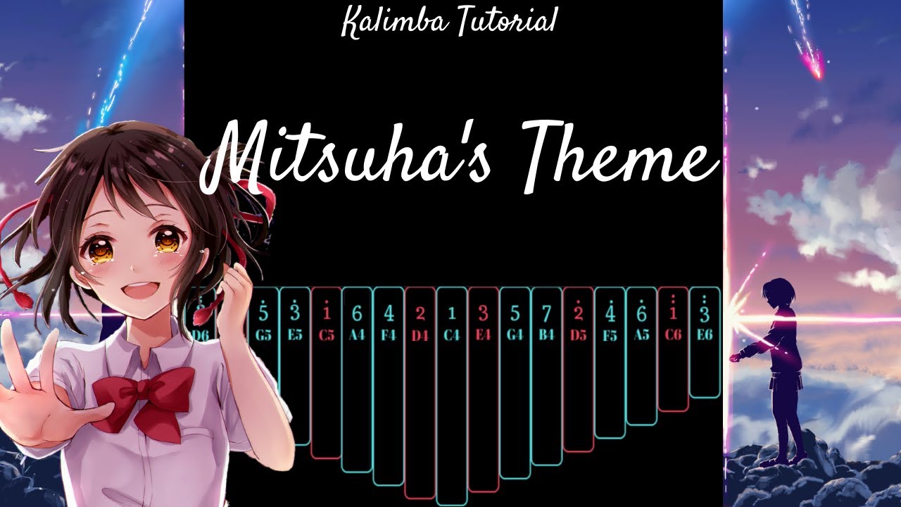 【EASY Kalimba Tutorial】 Mitsuha's Theme from 