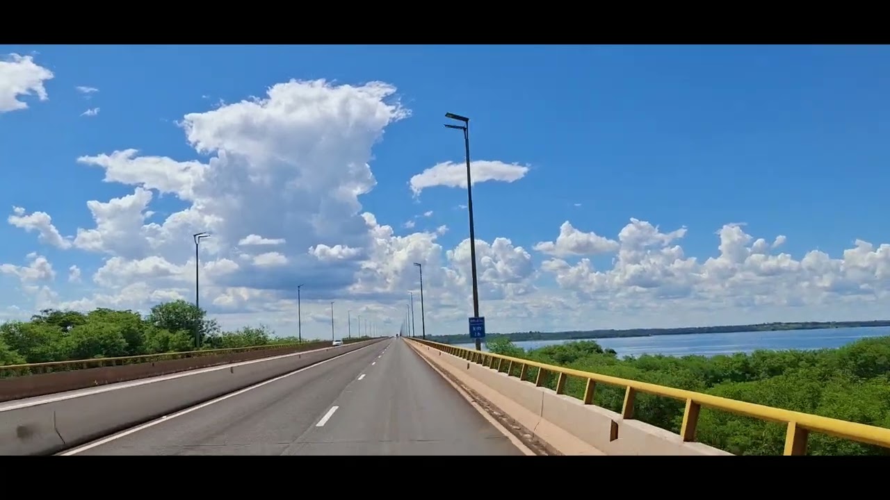 PONTE DO RIO PARANÁ É A MAIOR PONTE RODOFERROVIÁRIA DO BRASIL. VEJA IDA E VOLTA.