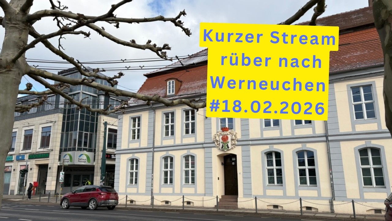 Kurzstream auf den Weg zum Wohnwagen