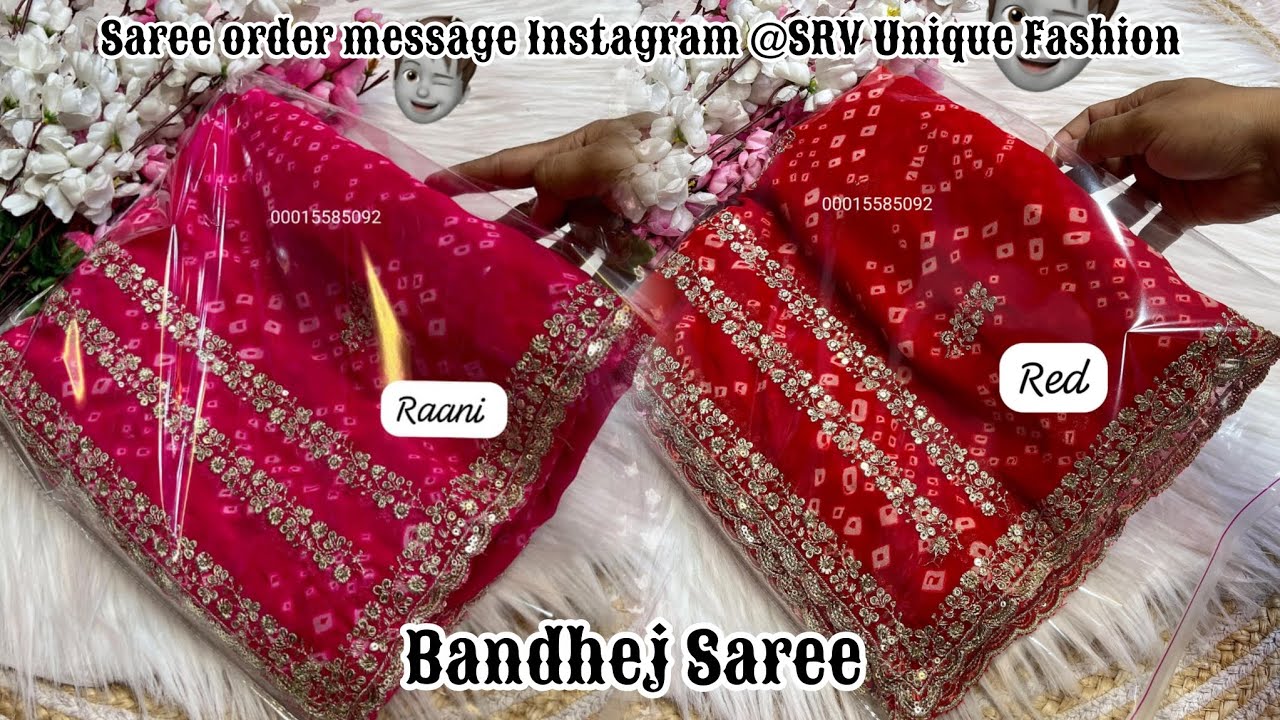 #bandhejsaree #bandhej #bandhejsareecollection #redsarees #pinksaree #andhrapradesh #onlineshopping 