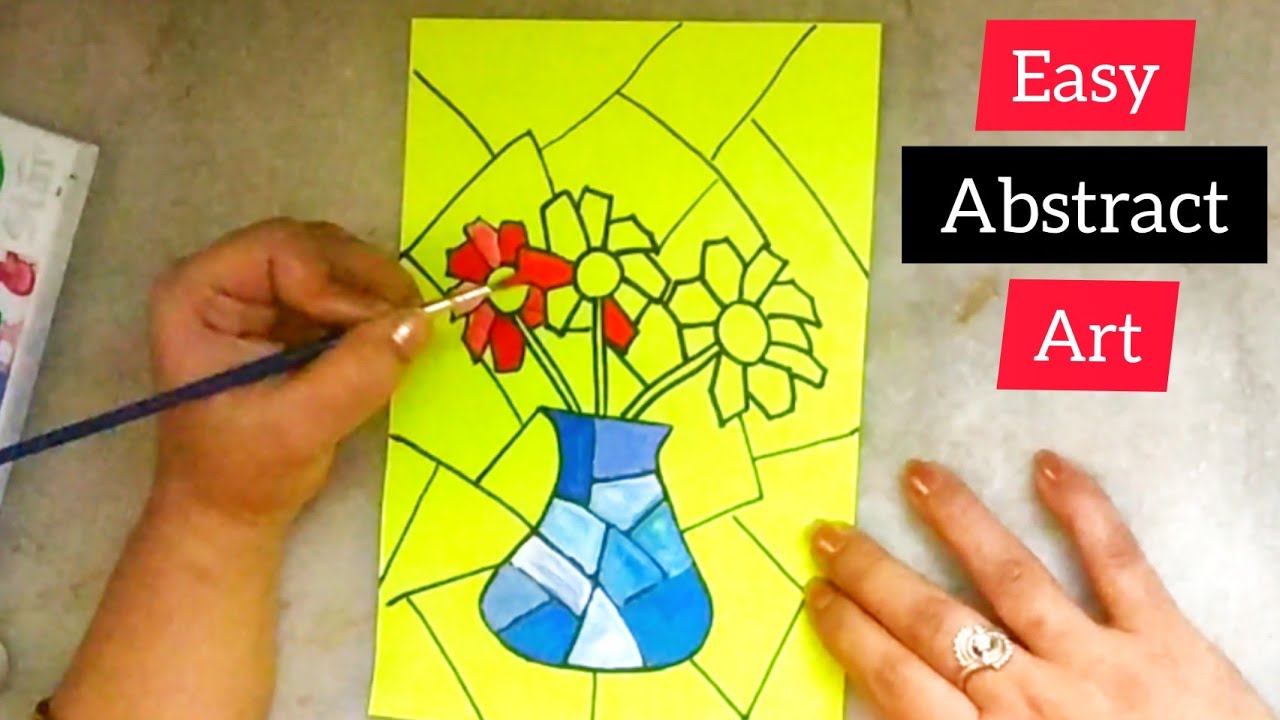 Easy Abstract Painting | Modern Cubism Art