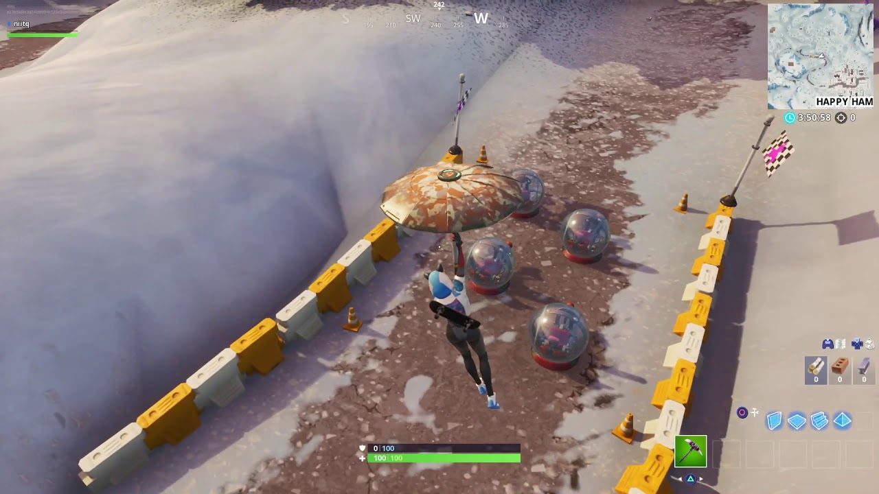 Fortnite Complete a Lap of a Desert , Snowy and Grassland Race Track Locations