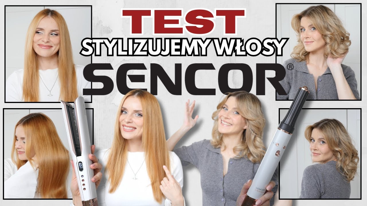 JAK STYLIZUJEMY WŁOSY? Test sprzętu SENCOR | włosy gładkie jak tafla i gęste, trwałe loki! *wow!*