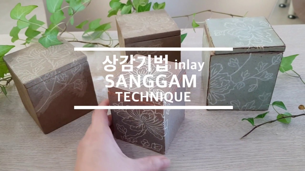 SANGGAM Technique 상감기법 도자기 MISHIMA Inlay Pottery Ceramic