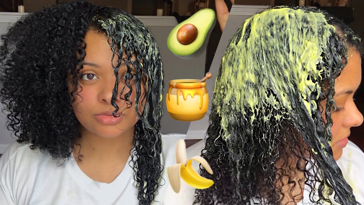DIY AVOCADO + BANANA DEEP CONDITIONER FOR MAXIMUM HYDRATION + FAST HAIR GROWTH