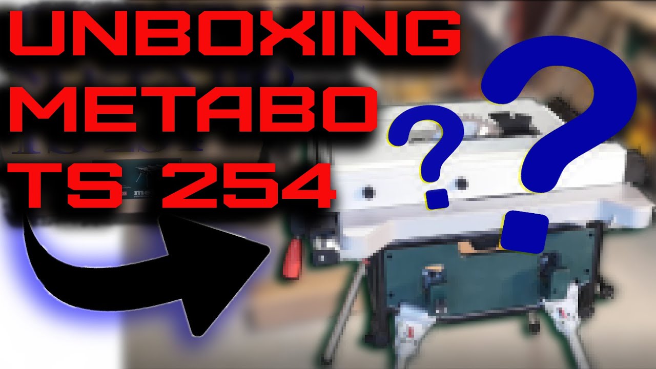 METABO TS 254 UNBOXING! Extremely light table saw ! / WE AND DIY
