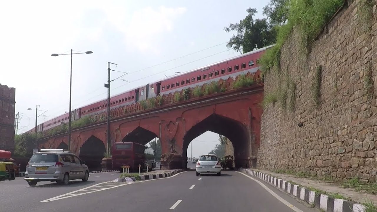 Drive from ITO to Civil Lines - Delhi, India 2017