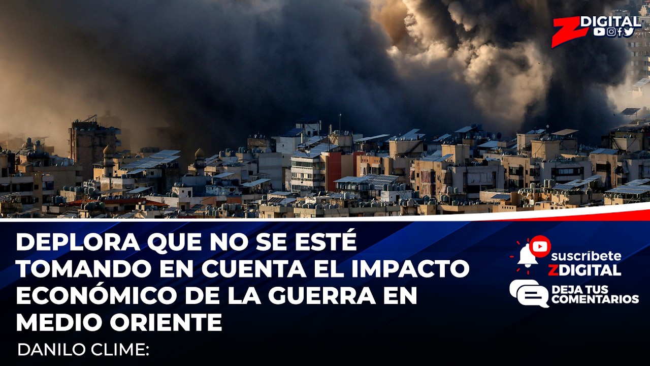 Deplora que no se esté tomando en cuenta el impacto económico de la guerra en Medio Oriente