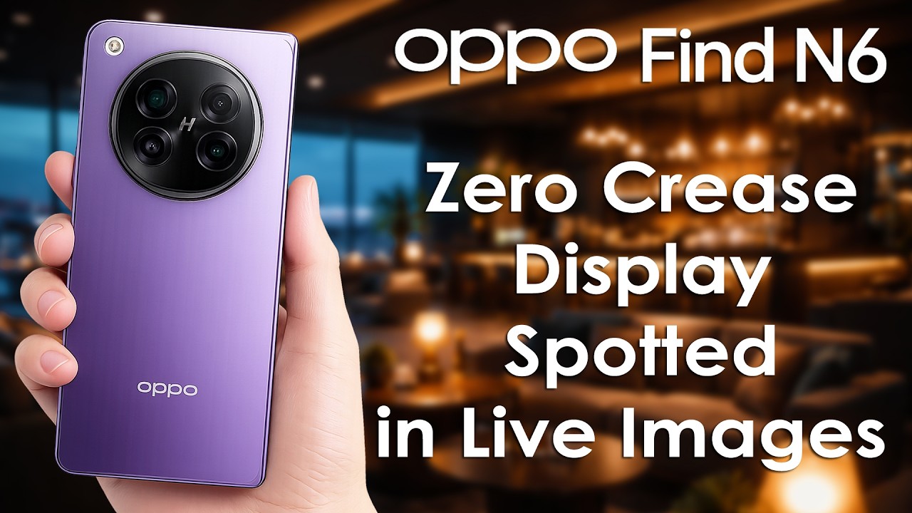 Oppo Find N6 Real World Image Reveals a Nearly Invisible Crease Display