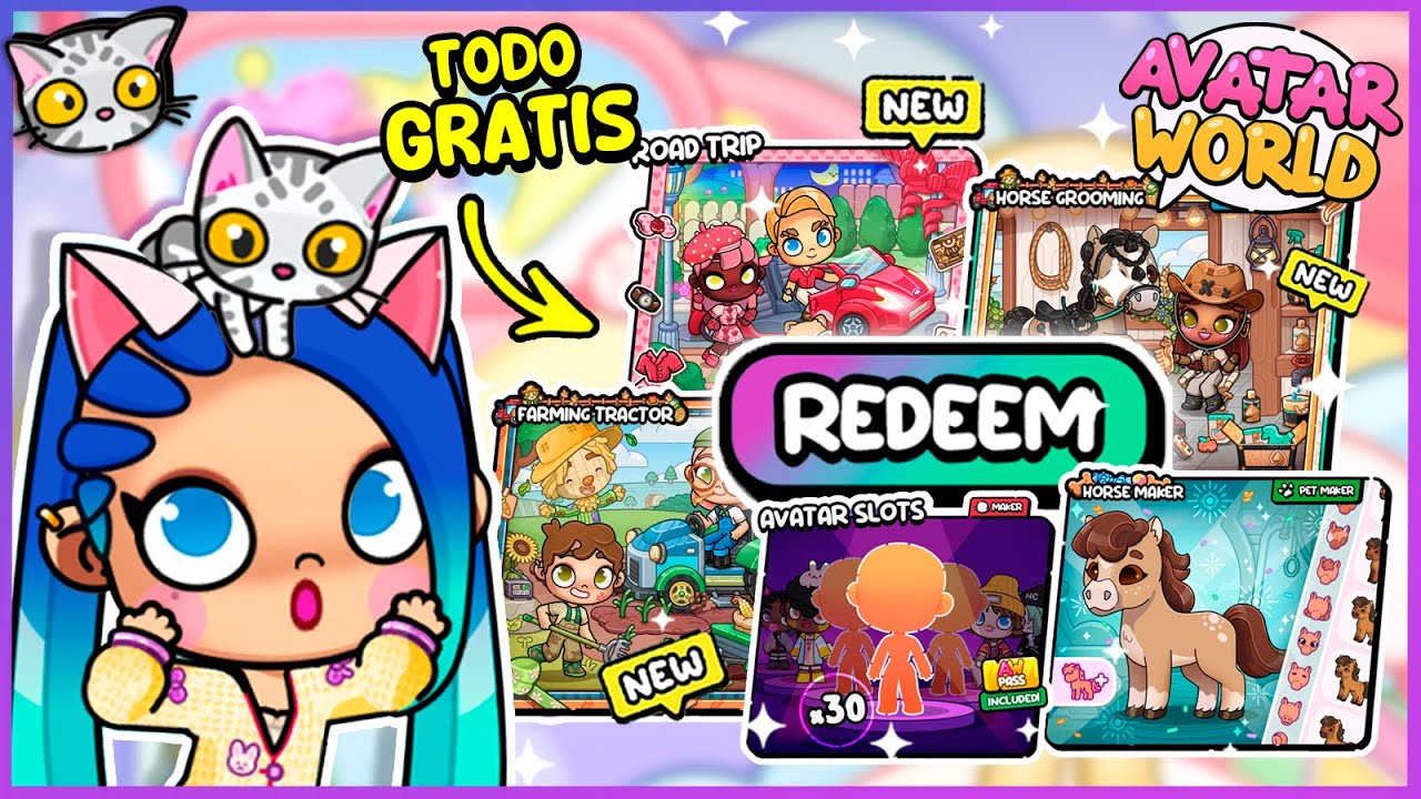 💰✨ ¡CANJEA GRATIS TODOS los PACKS de decoración en Avatar World! | AW Coins sin gastar dinero